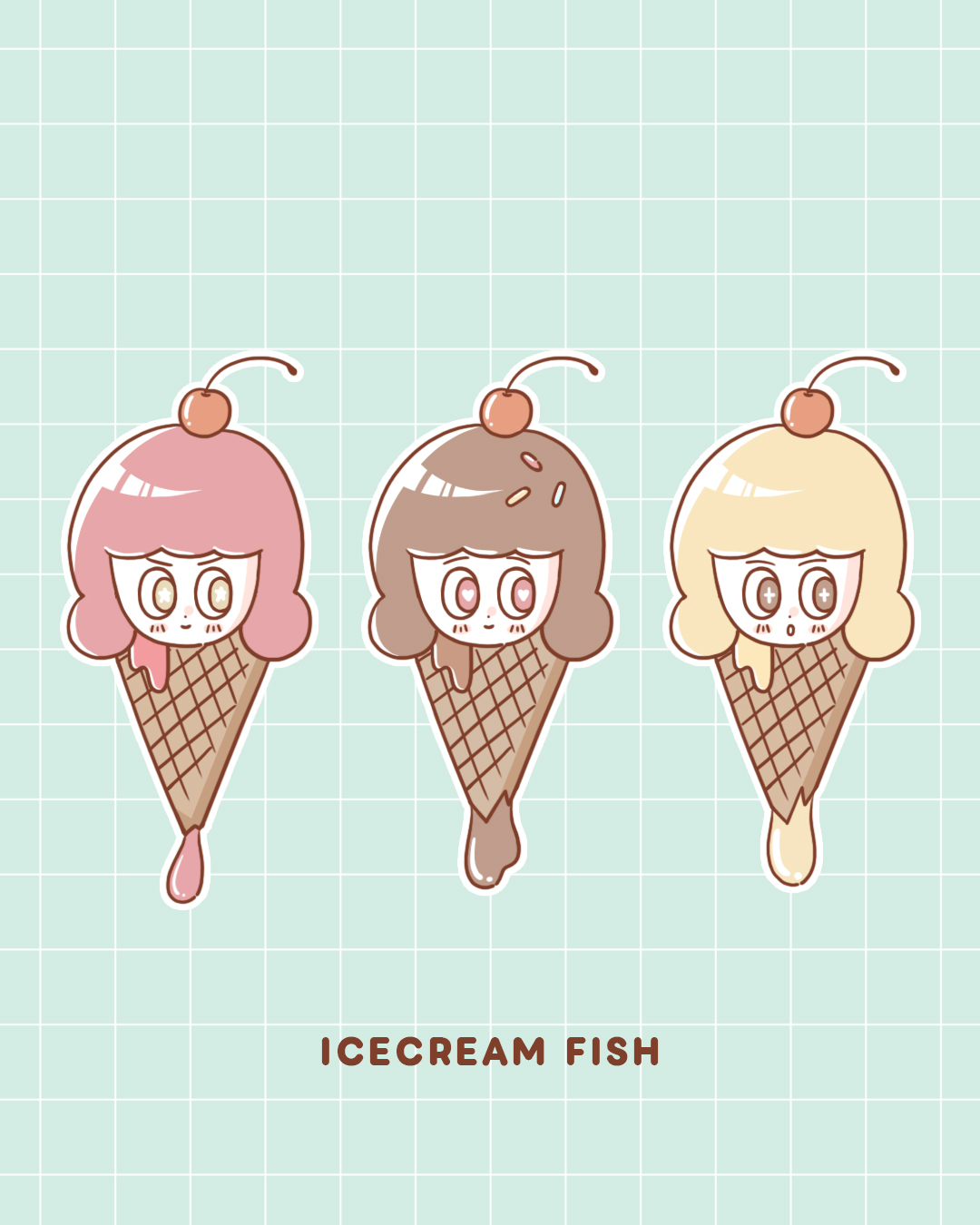 Cartoon Style - Icecream Fish